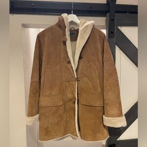 Vintage Bernardo Faux Fur Leather Coat